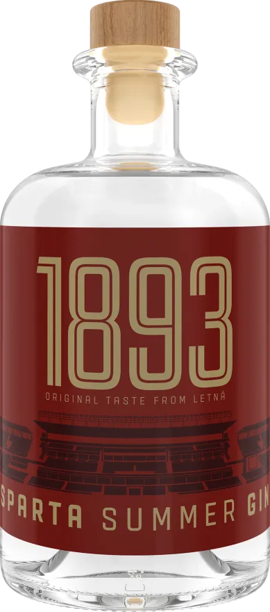 Sparta Summer Gin 1893, gin s vlastní etiketou pro AC Sparta Praha
